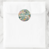 Sticker Rond Whispering Pastel Gingko (Sac)