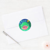 Sticker Rond Whispers de montagne (Enveloppe)