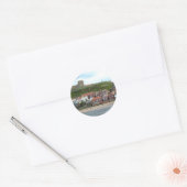 Sticker Rond Whitby dans le North Yorkshire (Enveloppe)