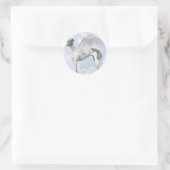 Sticker Rond White Angel Greyhound (Sac)