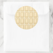Sticker Rond White Chocolate Bar Texture (Sac)