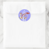 Sticker Rond White Dragon -Sticker- (Sac)