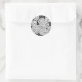 Sticker Rond White hydrangea (Sac)
