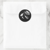 Sticker Rond White T (Sac)