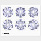 Sticker Rond White Target - (Feuille)