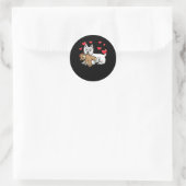 Sticker Rond White West Highland Terrier Dog (Sac)