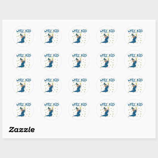 Sticker Rond Whiz Kid (Feuille)