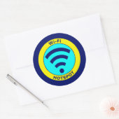 Sticker Rond Wi-Fi Hotspot (Enveloppe)
