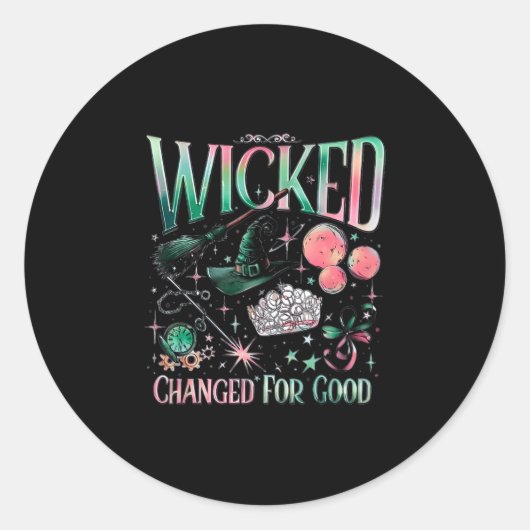 Sticker Rond Wicked Changed For Good (Devant)