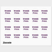 Sticker Rond Wicked Pissa (Feuille)