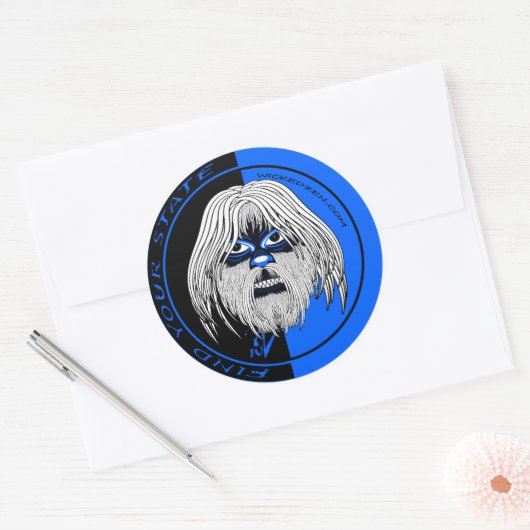 Sticker Rond Wicked Yeti (Enveloppe)
