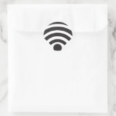 Sticker Rond Wifi network symbol (Sac)
