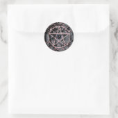 Sticker Rond WiizyWitch Magic Witch Cosmic Chat Pentacle Magick (Sac)