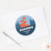 Sticker Rond Wild et rivière Pittoresque Oregon (Enveloppe)