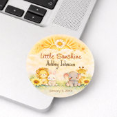Sticker Rond Wild Jungle Sunshine Adventure Style