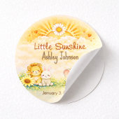 Sticker Rond Wild Jungle Sunshine Adventure Style