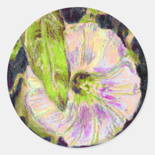 Sticker Rond Wild Morning Glory par Alexandra Cook