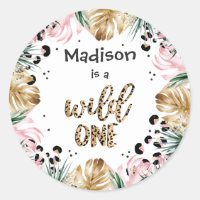 Wild One Birthday Empreinte de léopard Wild Jungle