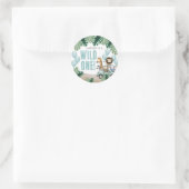 Sticker Rond Wild One Safari 1st Birthday (Sac)