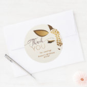 Sticker Rond Wild one Safari anniversaire merci (Enveloppe)