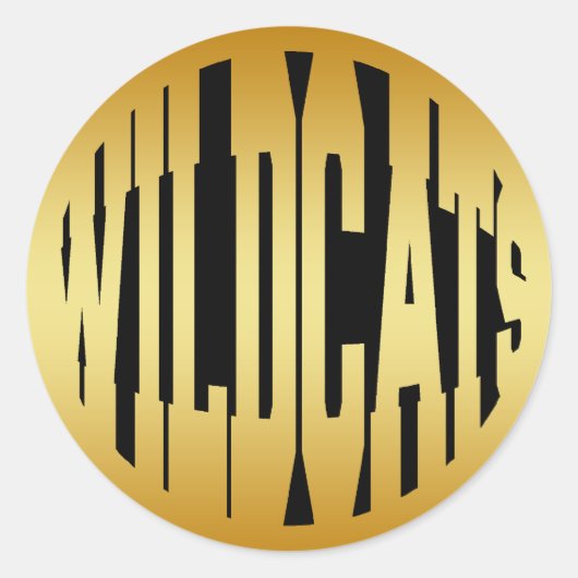 STICKER ROND WILDCATS - OR (Devant)