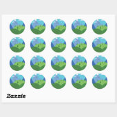 Sticker Rond Wilderness (Feuille)