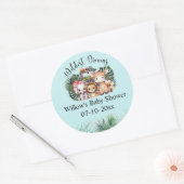 Sticker Rond Wildest Dreams Safari Adventure Baby Shower  (Enveloppe)
