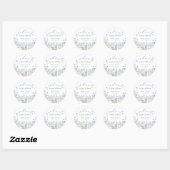 Sticker Rond Wildflower Bloom Graduation Party (Feuille)