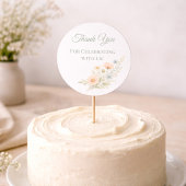 Sticker Rond Wildflower Garden Cupcake Topper
