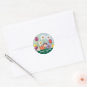 Sticker Rond Wildflower Romantic Garden Spring Wedding (Enveloppe)