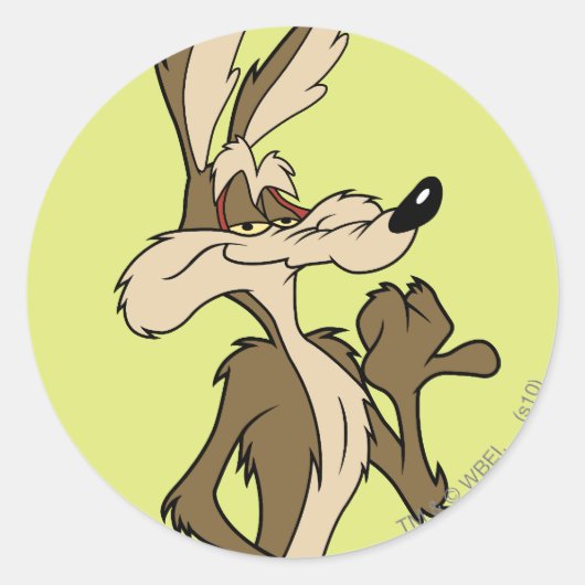 Sticker Rond WILE E. COYOTE™ Air Affamé (Devant)