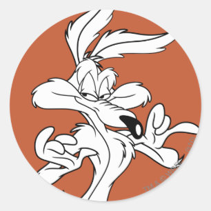 Sticker Rond WILE E. COYOTE™ Air Satisfait