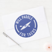 Sticker Rond Will Paddle Pour Tacos (Enveloppe)