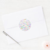 Sticker rond Willa Text Design II (Enveloppe)