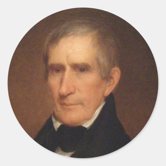 Sticker Rond William Henry Harrison 9 (Devant)
