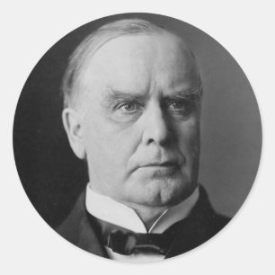 Sticker Rond William Mckinley 25