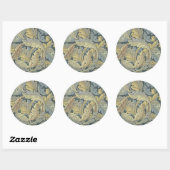 Sticker Rond William Morris Acanthus Leaves (Feuille)
