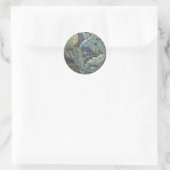 Sticker Rond William Morris Acanthus Sage Fleur Floral Botaniqu (Sac)