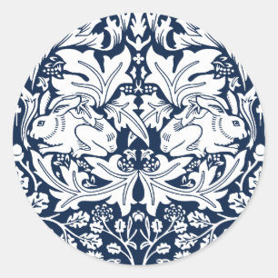 Sticker Rond William Morris Brer Motif de lapin