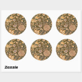 Sticker Rond William Morris Cherwell Motif de fond d'écran (Feuille)