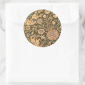 Sticker Rond William Morris Cherwell Motif de fond d'écran (Sac)