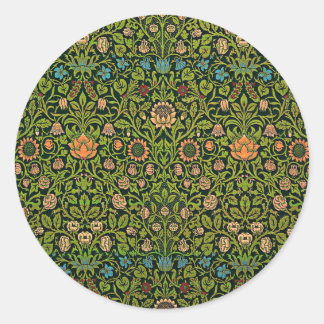 Sticker Rond William Morris - Columbine, dark green, Case-Mate