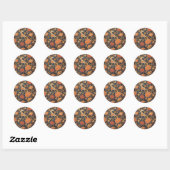 Sticker Rond William Morris Cray Fond d'écran Motif (Feuille)