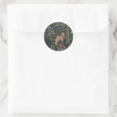 Sticker Rond William Morris Faune sauvage Fox (Sac)