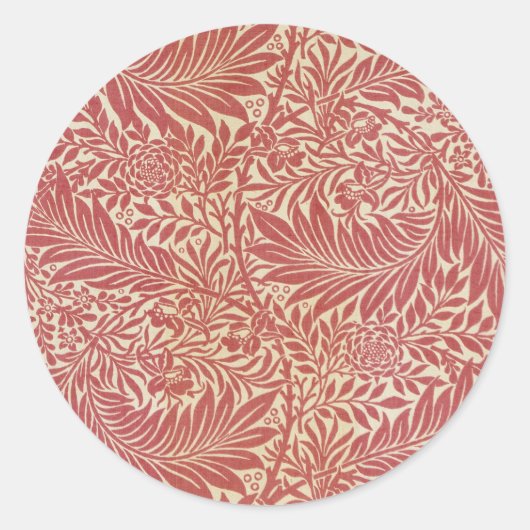 Sticker Rond William Morris Larkspur (Devant)
