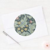 Sticker Rond William Morris Leicester Carnation des fleurs Feui (Enveloppe)