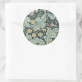 Sticker Rond William Morris Leicester Carnation des fleurs Feui (Sac)