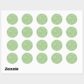 Sticker Rond William Morris Marigold (Vert) (Feuille)