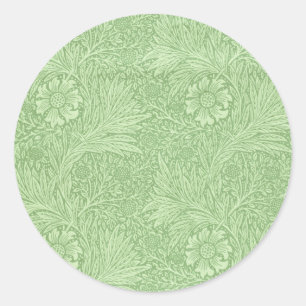 Sticker Rond William Morris Marigold (Vert)