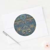 Sticker Rond William Morris Peacock and Dragon (Enveloppe)